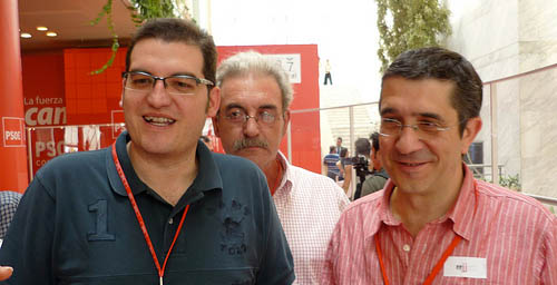 Con Patxi López y Goyo Tovar